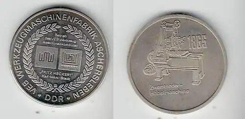 DDR Medaille VEB Werkzeugmaschinenfabrik Aschersleben (111414)