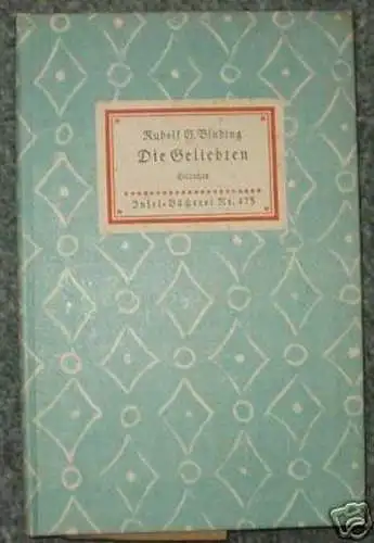 Insel-Bücherei Nr. 475 Gedichte "Die Geliebten" um 1940