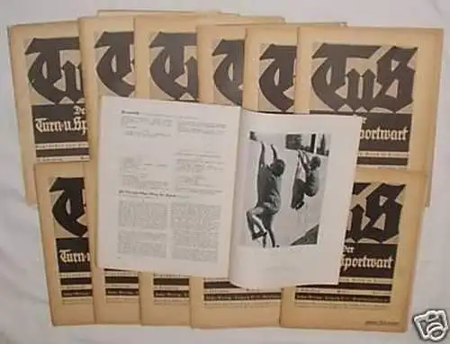 12 Zeitschriften "Der Turn- u. Sportwart" 1938 komplett