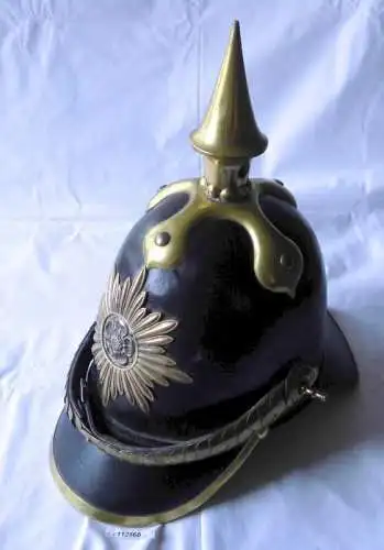 Original Offiziers Pickelhaube Lippe Detmold Infanterie um 1845 (112560)