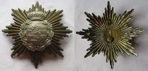 Original Mannschafts Helm-Stern Kokarde für Pickelhaube Sachsen (141478)