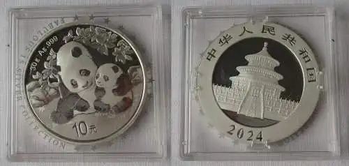 10 Yuan Silbermünze China Panda 2024 30 G Ag 999 Stgl. (107655)