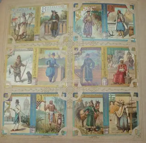 Liebigbilder Serie 387 Alphabet III (männliche Volkstrachten I) 1897 (13/ D8709f