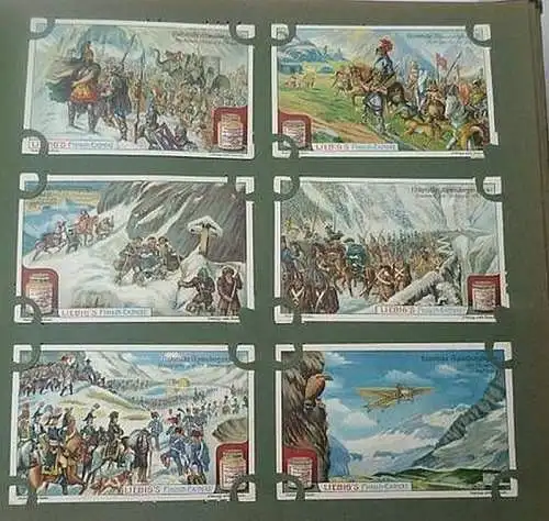 Liebigbilder Serie 843 "Historische Alpenübergänge", komplett 1912 (20/ D0234aaa