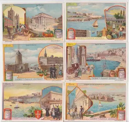 Liebigbilder Serie 733 Malta komplett 1908 (108934)