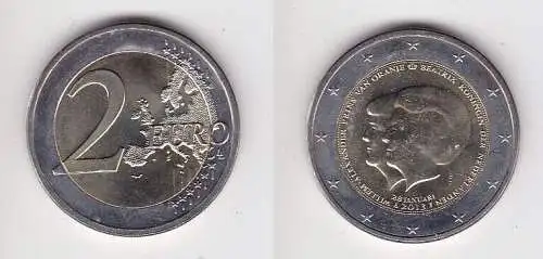 2 Euro Gedenkmünze Niederlande 2013 Thronwechsel Doppelporträt (162839)