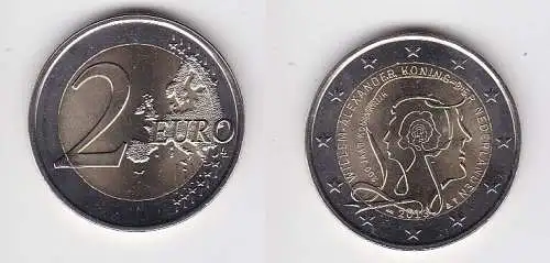 2 Euro Gedenkmünze Niederlande 2013 200 Jahre Königreich Stgl. (167526)