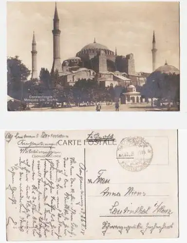 66759 Ak mit Feldpoststempel Türkei Feldpost Militär Mission Konstantinopel 1918