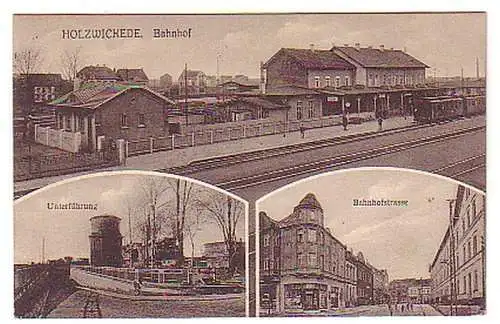 06520 Feldpost Ak Holzwickede Bahnhof usw. 1916