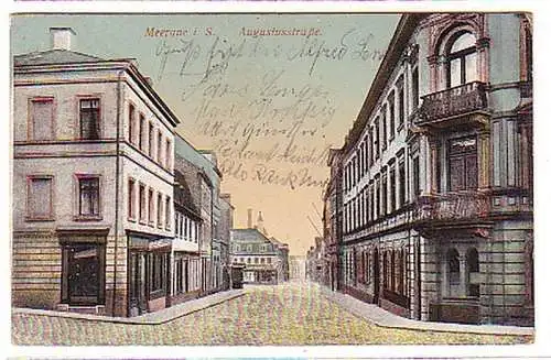 14409 Feldpost Ak Meerane Augustusstraße 1915