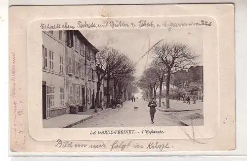 45656 FeldpostAk La Garde Freinet L´Esplanade 1915