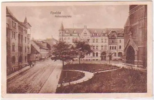 27408 Feldpost Ak Apolda Antonienplatz 1918