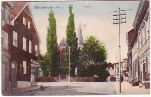 19295 Feldpost Ak Bleicherode Harz Kirche 1915