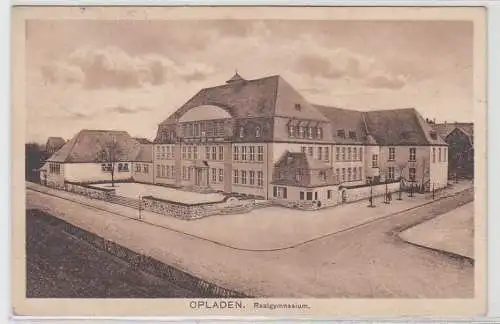 58982 Feldpost Ak Opladen Realgymnasium 1914