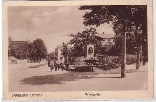 45603 Feldpost Ak Saarburg Lothringen Matheyplatz 1914