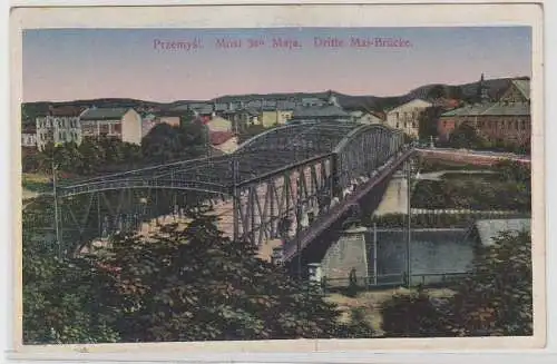 64656 Feldpost Ak Przemysl Dritte Mai Brücke 1918