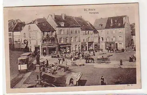 33472 Feldpost Ak St. Avold Lothringen Marktplatz 1915