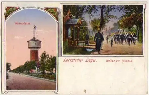 07391 Feldpost Ak Lockstedter Lager Wasserturm 1915