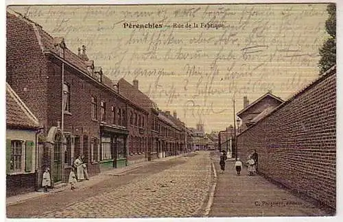 19217 Feldpost Ak Perenchies Rue de la Fabrique 1914