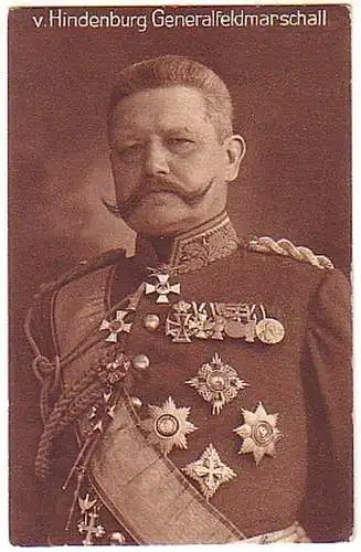 14846 Feldpost Ak Generalfeldmarschall von Hindenburg