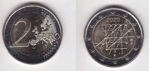 2 Euro Bi-Metall Münze Finnland Universität von Turku 2020 (166929)