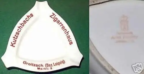 Reklame Aschenbecher Zigarrenhaus Groitzsch um 1930