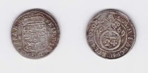 1/24 Taler Silber Münze Brandenburg Preussen IL Berlin 1669 (127185)