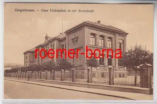 77076 Ak Sangerhausen Neue Volksschule in der Bornstraße um 1930