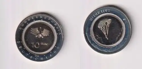 10 Euro Münze Deutschland In der Luft 2019 A vz/Stgl. (159206)