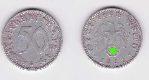 50 Pfennig Aluminium Münze 3.Reich 1942 G Jäger 318 (132121)