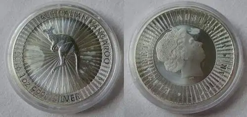 1 Dollar Silber Münze Australien Kangaroo Kängeruh 2016 1 Unze Ag  (134222)