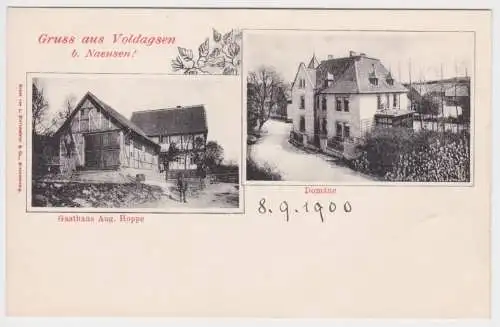 903039 Mehrbild Ak Gruß aus Voldagsen bei Naensen Gasthaus, Domäne 1900