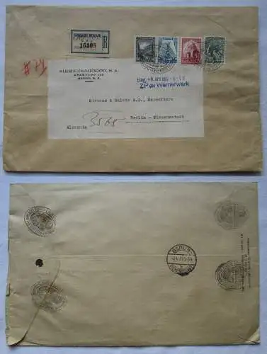 123416 Firmen Brief von Siemens Mexico nach Berlin Siemensstadt 1937