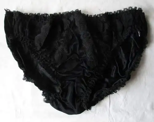 DDR Dessous Slip schwarz Spitze Gr. 44 Marke Stretta (159849)