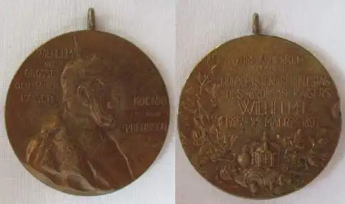 alte Preussen Centenar Medaille 1897 (166391)