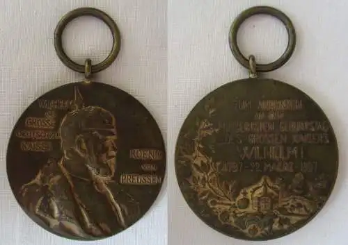 alte Preussen Centenar Medaille 1897 (162953)