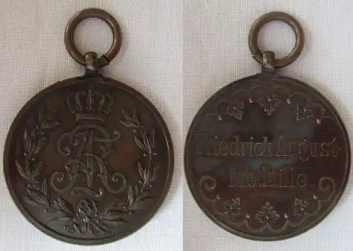 Sachsen Friedrich August Medaille in Bronze (166310)