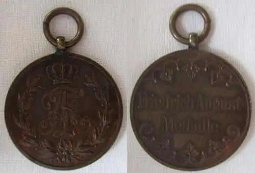 Sachsen Friedrich August Medaille in Bronze (160019)