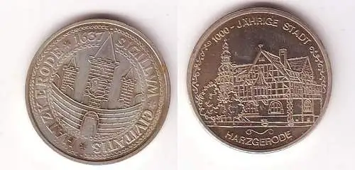 DDR Medaille 1000 jährige Stadt Harzgerode um 1980