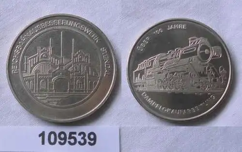 DDR Medaille Reichsbahnausbesserungswerk Stendal um 1980 (109539)