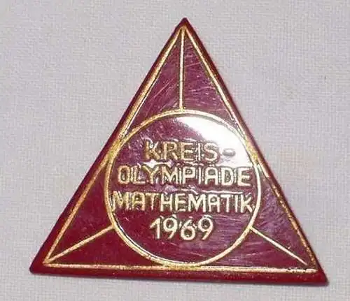 DDR Abzeichen Kreis Olympiade Mathematik 1969