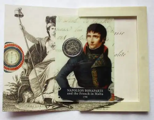 Malta 2 Euro 2023 Napoleon Bonaparte Blister/Folder Stgl. (109489)