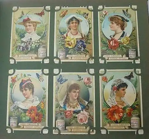 Liebigbilder Serie 220 "Nationalitäten", komplett 1892 (20/ D0234gg)