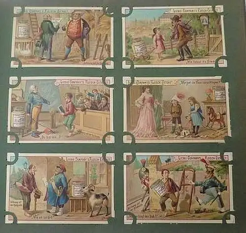 Liebigbilder Serie 264 "Vexierbilderrätsel", komplett 1893 (20/ D0234qq)