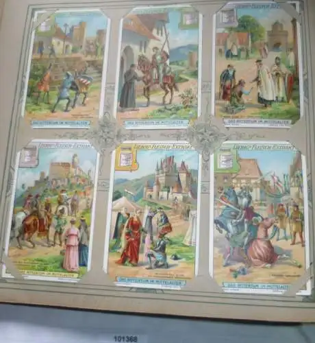 Liebigbilder Serie 884 "Das Rittertum im Mittelalter", komplett 1913 (17/101368)