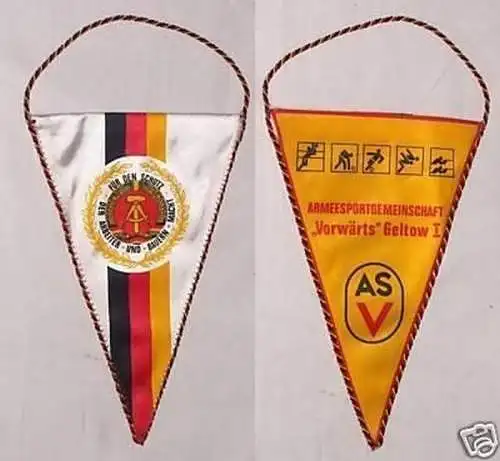 DDR Wimpel Armeesportgemeinschaft "Vorwärts" Geltow I