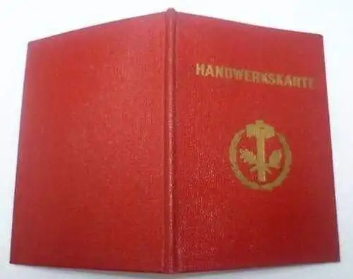 DDR Ausweis Handwerkskarte Handelskammer Halle 1959