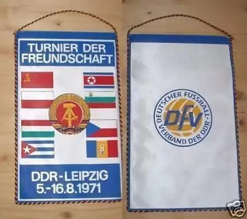 DDR Wimpel Turnier der Freundschaft Leipzig 1971