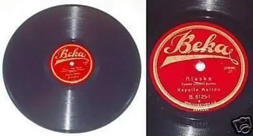 Schellack Platte Beka "Alaska" um 1930