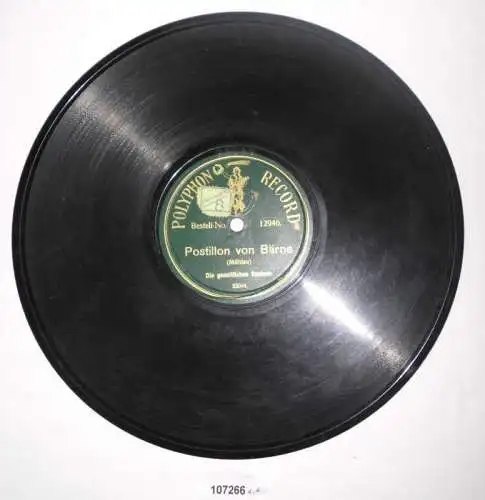 107266 Schellackplatte Polyphon "Die gemütlichen Sachsen" um 1930